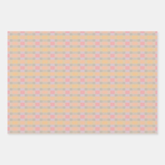 Pfirsich und Lilac Geschenkpapier Set (Vorderseite 2)