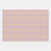 Pfirsich und Lilac Geschenkpapier Set (Vorderseite)