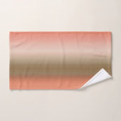 Pfirsich- und Olivenstreifen Badhandtuch Set (Handtuch)