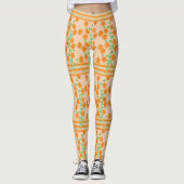 Pfirsich und Orange Futter Leggings (Vorderseite)