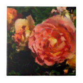 Pfirsich und orange Produkte Fliese (Vorderseite)