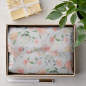 Pfirsich und Pink Feminine Blumenmuster Seidenpapier (Geschenk)