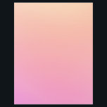 Pfirsich und rosa Farbverlauf Flyer<br><div class="desc">Helles pfirsichfarbenes und pinkfarbenes Omelett.</div>