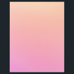 Pfirsich und rosa Farbverlauf Flyer<br><div class="desc">Helles pfirsichfarbenes und pinkfarbenes Omelett.</div>