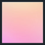 Pfirsich und rosa Farbverlauf Fotodruck<br><div class="desc">Helles pfirsichfarbenes und pinkfarbenes Omelett.</div>