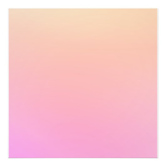 Pfirsich und rosa Farbverlauf Fotodruck (Vorne)