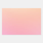 Pfirsich und rosa Farbverlauf Geschenkpapier Set (Vorderseite)