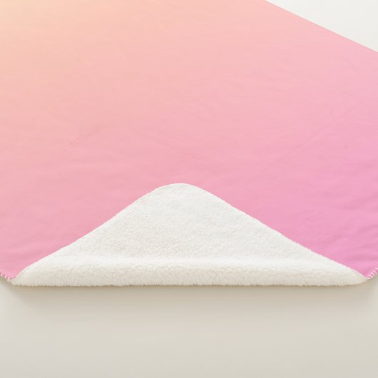 Pfirsich und rosa Farbverlauf Sherpadecke (3/4)