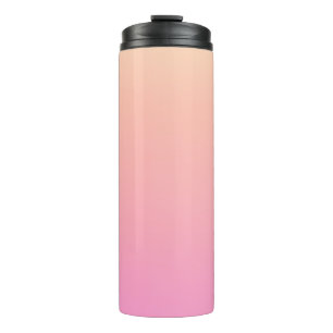 Pfirsich und rosa Farbverlauf Thermosbecher