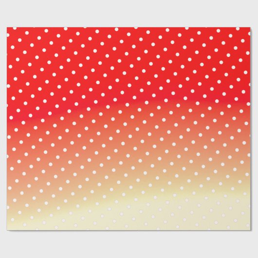 Pfirsich und Rot Geschenkpapier (Flach)