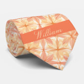 Pfirsich und Sand Abstrakt Krawatte (Gerollt)