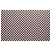Pfirsich und schwarzes Schachbrettmuster Stoff (Fat Quarter (45,7 x 55,9 cm))