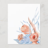 Pfirsich und tropischer blauer Flyer (Hinten)