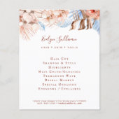 Pfirsich und tropischer blauer Flyer (Vorne)