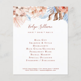 Pfirsich und tropischer blauer Flyer