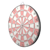 Pfirsich und Weiß Dartscheibe (Vorderseite rechts)