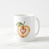 Pfirsich-Verlobter Kaffeetasse (VorderseiteRechts)