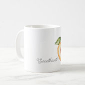 Pfirsich-Verlobter Kaffeetasse (Vorderseite Links)