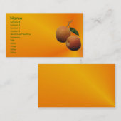 Pfirsich-Visitenkarte Visitenkarte (Vorne/Hinten)