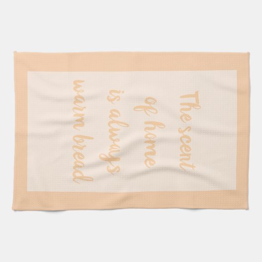 Pfirsich - weiß geschirrtuch (Horizontal)