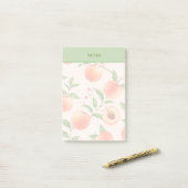 Pfirsich-Wonne-Post-it-Notizblock Post-it Klebezettel (Auf Schreibtisch)
