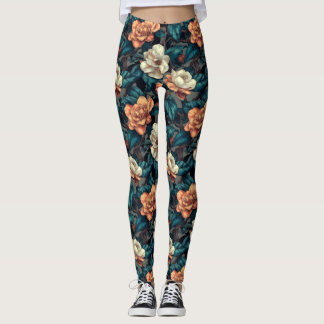 Pfirsich Workout-Kleidung Gardenien Themen-Weihnac Leggings