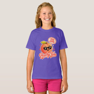 Pfirsich-Zeit Süße Mädchen T-Shirt