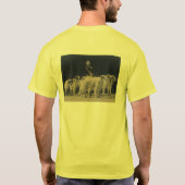 Pfirsich-Zerstampfung Borzoit-stück T-Shirt (Rückseite)