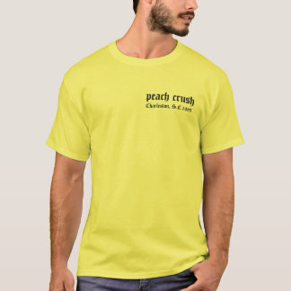 Pfirsich-Zerstampfung Borzoit-stück T-Shirt