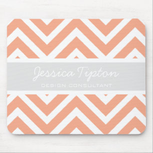 Pfirsich Zickzack Mousepad   TBM