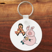 Pfirsichbänder Schlüsselanhänger (Vorderseite)