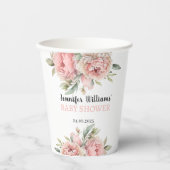 Pfirsichbäonchen Blumenspießtasse Pappbecher (Vorderseite)