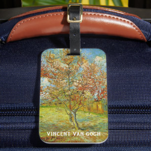 Pfirsichbaum in Blüte von Vincent van Gogh Gepäckanhänger