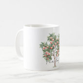 Pfirsichbaum Pfirsiche  Kaffeetasse (Vorderseite Links)