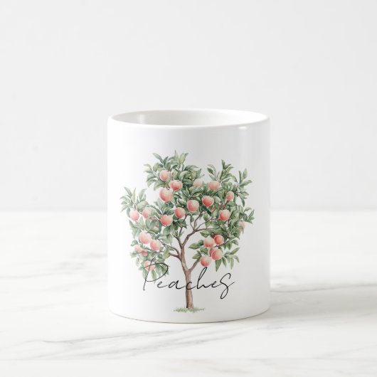 Pfirsichbaum Pfirsiche  Kaffeetasse (Mittel)