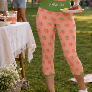"PFIRSICHBAUM" VON JEANIE DEE, PERSONALISIERTER HO CAPRI LEGGINGS