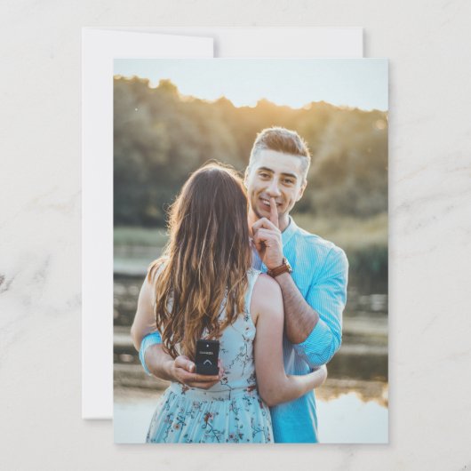 Pfirsichbaumblüte Aquarellfarben Foto Hochzeit Einladung (Rückseite)