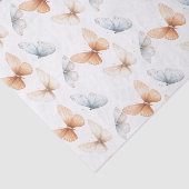 Pfirsichblaue Schmetterlinge Baby-Party Seidenpapier (Ausschnitt)