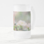 Pfirsichblühende Mattierte Glasbläserei Tasse (VorderseiteRechts)