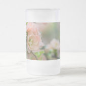 Pfirsichblühende Mattierte Glasbläserei Tasse (Mittel)