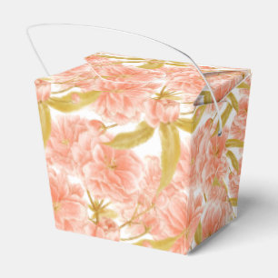 Pfirsichblüte Blütenkunst gemustert Geschenkschachtel