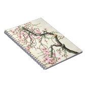Pfirsichblüte (Farbe auf Papier) Notizblock (Rechte Seite)