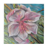 Pfirsichblüte Fliese (Vorderseite)