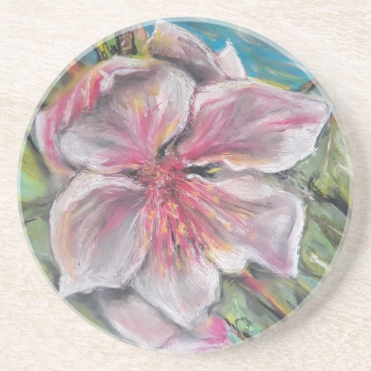 Pfirsichblüte Getränkeuntersetzer (Vorne)