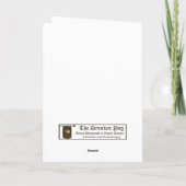 Pfirsichblüte Karte (Rückseite)