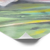 Pfirsichblüte Poster (Ecke)