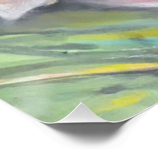 Pfirsichblüte Poster (Ecke)