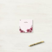 Pfirsichblüten 2 post-it klebezettel (Auf Schreibtisch)