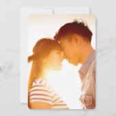 Pfirsichblüten Doppelglücklichkeit chinesische Hoc Save The Date (Rückseite)