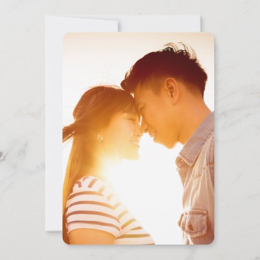 Pfirsichblüten Doppelglücklichkeit chinesische Hoc Save The Date (Rückseite)